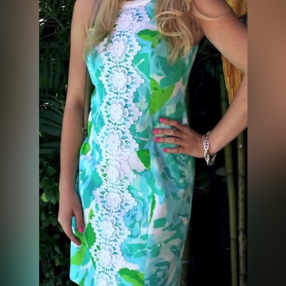 Lilly Pulitzer First Impression Pearl Shift Dress Size 4 - Picture 9 of 9
